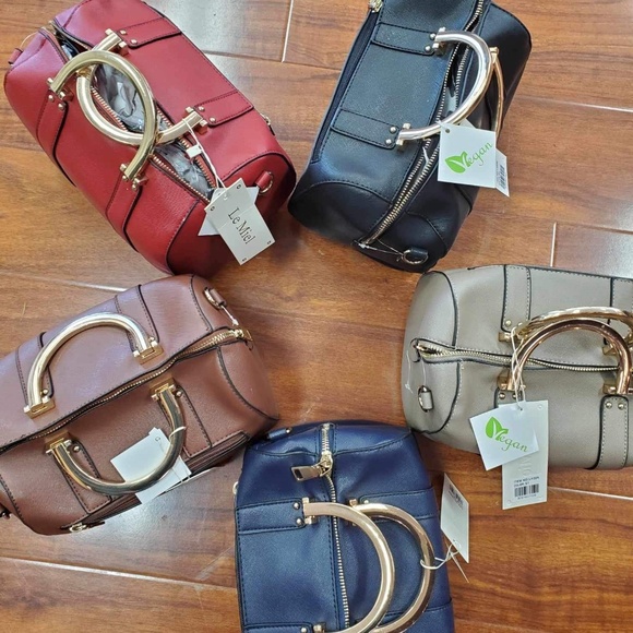 All five color Vegan Leather bags $80 total - Picture 2 of 12